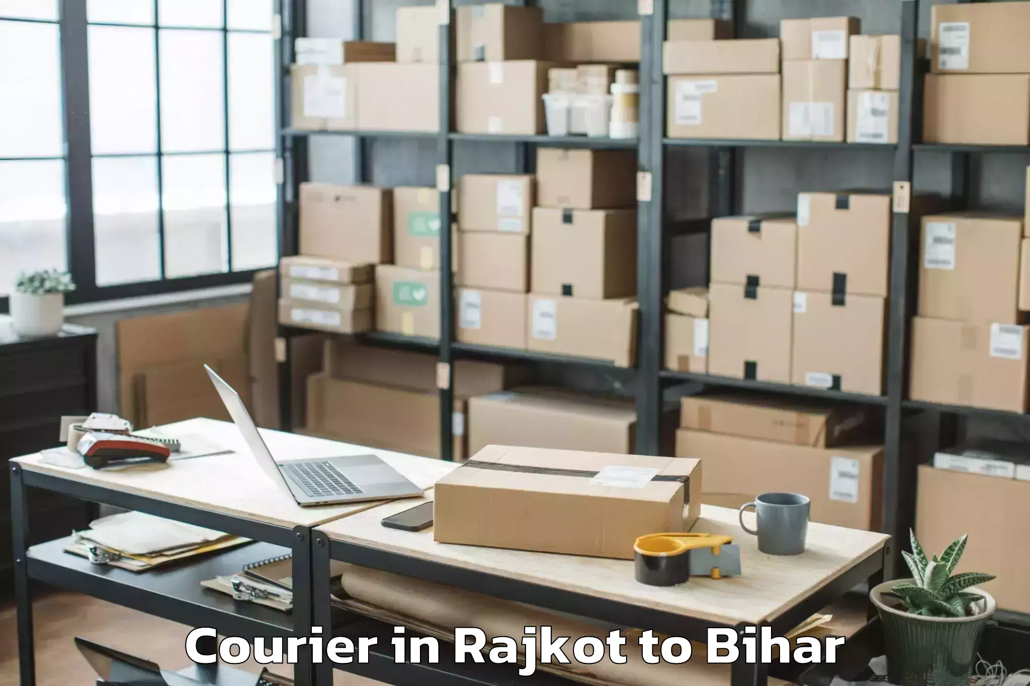 Book Rajkot to Narkatiaganj Courier Online